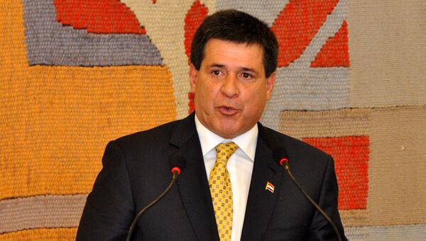 Horacio Cartes, presidente do Paraguai - Sputnik Brasil