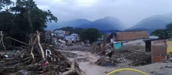 Fortes chuvas causam tragédia na Colômbia - Sputnik Brasil
