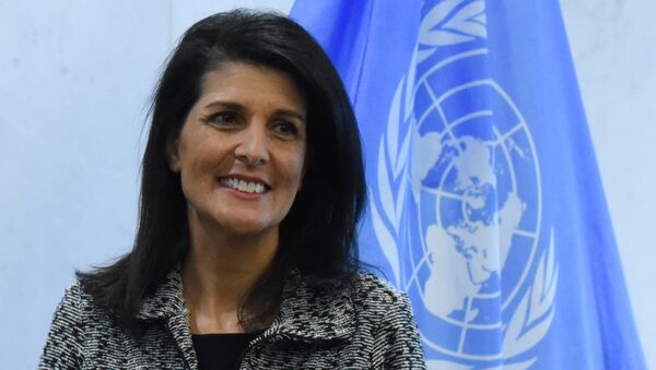 A representante permanente dos EUA junto à ONU Nikki Haley - Sputnik Brasil