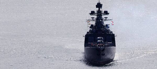 Destróier russo Admiral Vinogradov no Pacífico - Sputnik Brasil