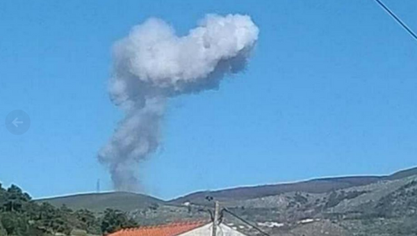 Imagens da explosão na fábrica de fogos em Lamego, Portugal - Sputnik Brasil