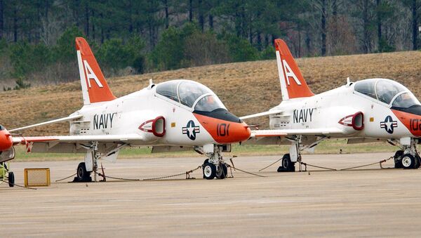 Aviões de treino americanos T-45C (arquivo) - Sputnik Brasil