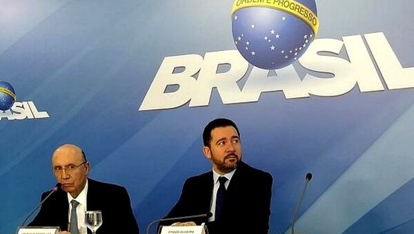 Ministros Henrique Meirelles e Dyogo Oliveira falam sobre a meta da inflação - Sputnik Brasil