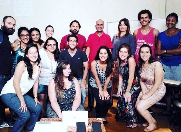 Ahmad no Bibliaspa, que é a Biblioteca e o Centro de Pesquisa América do Sul, Países Árabes e África, em São Paulo, onde dá aulas de inglês e árabe - Sputnik Brasil