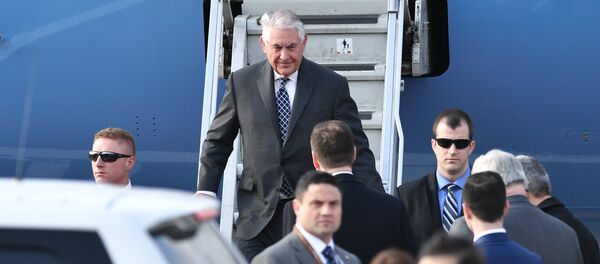United States Secretary of State Rex Tillerson at Vnukovo-2 Airport - Sputnik Brasil