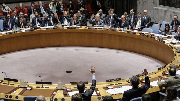 Votação dos membros do Conselho de Segurança da ONU sobre resolução proposta por Washington, Londres e Paris quanto à Síria - Sputnik Brasil