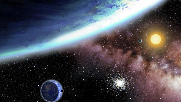Planetas oceânicos Kepler-62e e Kepler 62f (imagem referencial) - Sputnik Brasil