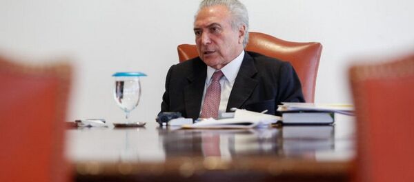 Temer nega qualquer acordão com os ex-presidente FHC e Lula sobre crise política com delações da Lava Jato - Sputnik Brasil