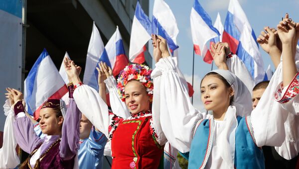 Celebrations of the Crimea National Flag Day in Simferopol - Sputnik Brasil