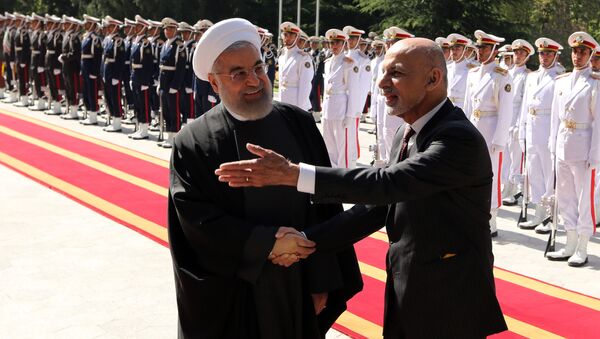Encontro dos presidentes Hassan Rouhani e Ashraf Ghani - Sputnik Brasil