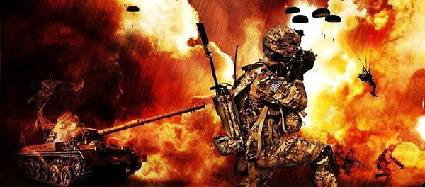 Imagem artística da terceira guerra mundial - Sputnik Brasil