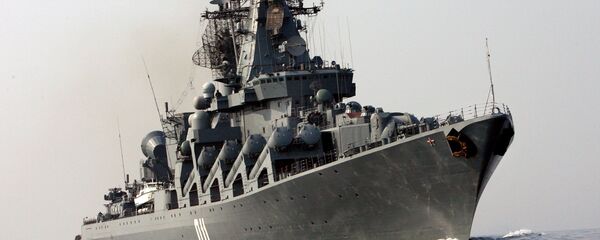 Cruzador russo de mísseis guiados Varyag da Frota do Pacífico - Sputnik Brasil