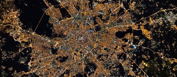 Noite no centro de Moscou, Rússia - Sputnik Brasil