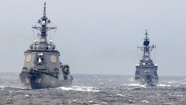 Navios de guerra japoneses (à esquerda - Ashigara) - Sputnik Brasil