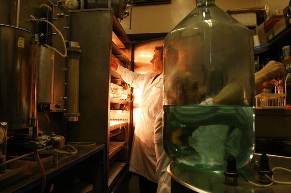 Um funcionário do Instituto de Geoquímica e Química Analítica Vernadsky da Academia de Ciências da Rússia - Sputnik Brasil