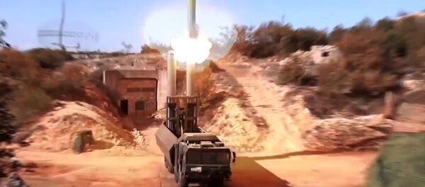 Lançamento de míssil Oniks por um sistema Bastion, foto de arquivo - Sputnik Brasil