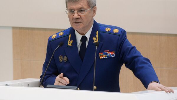 Procurator General of the Russian Federation Yury Chayka speaks at a session of the Federation Council of Russia - Sputnik Brasil