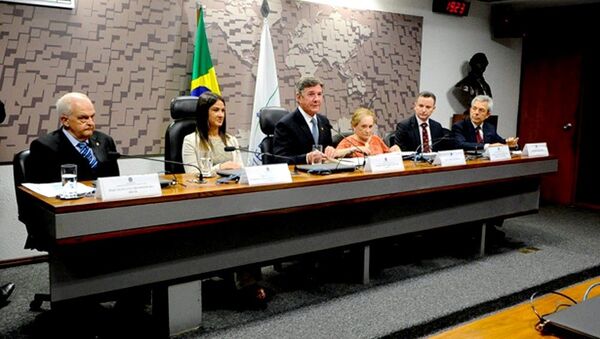 Comissão de Relações Exteriores (CRE) do Seando durante audiência sobre a situação da Rússia e seu papel na geopolítica mundial - Sputnik Brasil