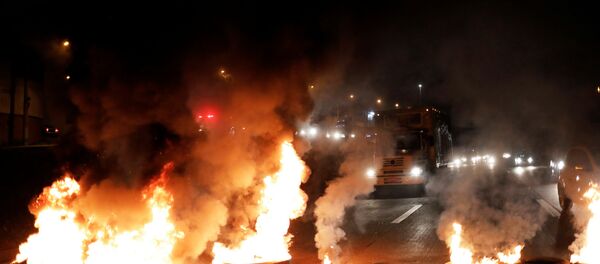 Protesto da greve geral em São Paulo - Sputnik Brasil