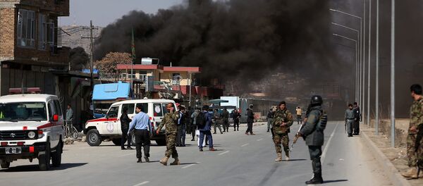 Explosão em Cabul, no Afeganistão, em março de 2017 (Arquivo) Explosão em Cabul, no Afeganistão, em março de 2017 (Arquivo) - Sputnik Brasil