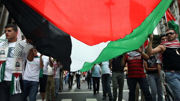 Palestinos se manifestam em São Paulo - Sputnik Brasil