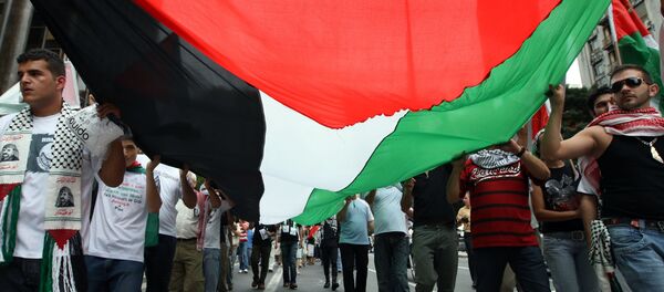 Palestinos se manifestam em São Paulo Palestinos se manifestam em São Paulo - Sputnik Brasil