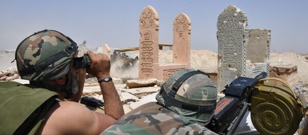 Soldados sírios em Deir ez-Zor Soldados sírios em Deir ez-Zor - Sputnik Brasil