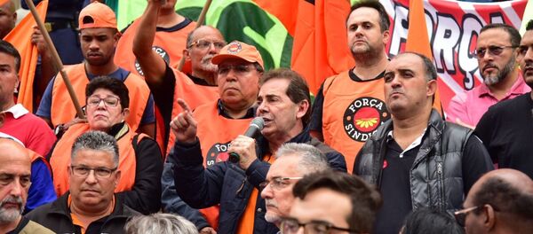 Manifestação da Força Sindical - Sputnik Brasil