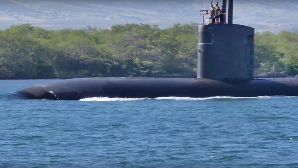 Submarino de ataque USS Santa Fe (SSN 763), da Marinha dos Estados Unidos - Sputnik Brasil