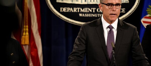 Vice-diretor do FBI, Andrew McCabe - Sputnik Brasil