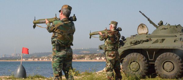 Os marinhos russos e sírios participam dos exercícios militares conjuntos no porto sírio de Tartus. - Sputnik Brasil