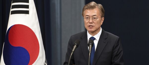 Presidente da Coreia do Sul, Moon Jae-in Presidente da Coreia do Sul, Moon Jae-in - Sputnik Brasil