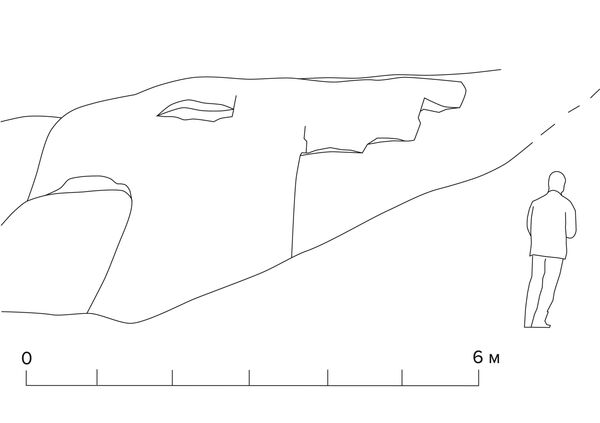 Desenho do Grifo, um antigo megalito descoberto nas Montanhas de Altai, na Rússia - Sputnik Brasil