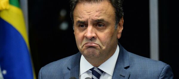 Aécio Neves no Congresso - Sputnik Brasil