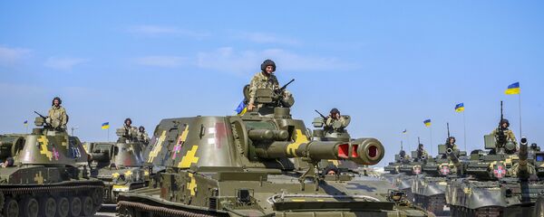 Equipamentos militares (tanque T-80) das Forças Armadas ucranianas (imagem referencial) - Sputnik Brasil