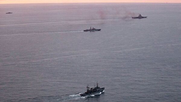 Grupo naval de combate da Frota do Norte da Rússia - Sputnik Brasil