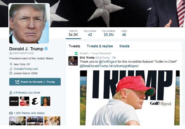 Twitter afirma ter tomado 'decisão correta' ao bloquear perfil de Trump - Sputnik Brasil