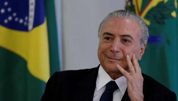 Brazil's President Michel Temer - Sputnik Brasil
