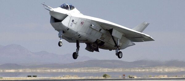 Caça multifuncional norte-americano Boeing Joint Strike Fighter X-32B - Sputnik Brasil
