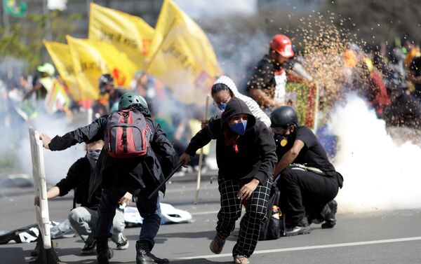 Diretas já foi o lema da manifestação - Sputnik Brasil