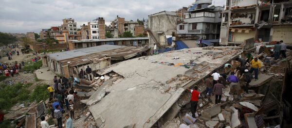 Terremoto no Nepal. - Sputnik Brasil