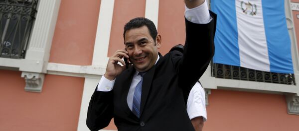 Guatemalan presidential candidate Jimmy Morales of the National Convergence Front - Sputnik Brasil