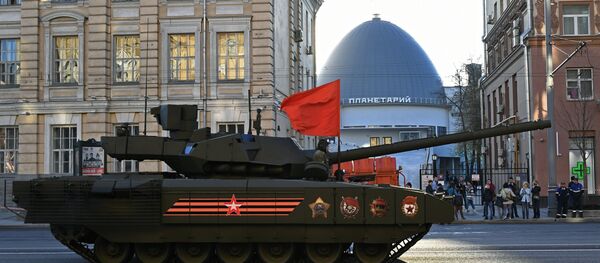 Tanque da terceira geração T-14 Armata Tanque da terceira geração T-14 Armata - Sputnik Brasil