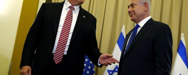 U.S. President Donald Trump (L) and Israel's Prime Minister Benjamin Netanyahu speak to reporters before their meeting at the King David Hotel in Jerusalem May 22, 2017 - Sputnik Brasil