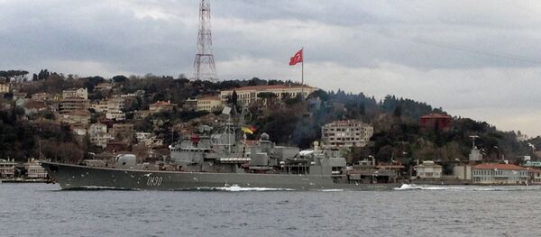 Fragata Getman Sagaydachny, o navio-almirante da Marinha da Ucrânia, na Turquia (foto de arquivo) - Sputnik Brasil