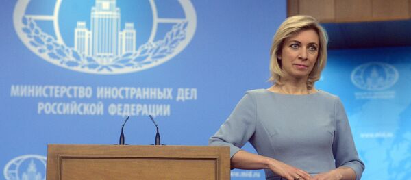 Foreign Ministry Official Spokesperson Maria Zakharova at a briefing on current foreign policy issues - Sputnik Brasil