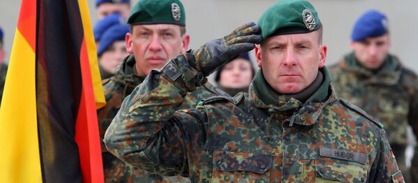 Comandante do batalhão internacional da OTAN e do contingente alemão na Lituânia, Christoph Huber, em 7 de fevereiro de 2017 - Sputnik Brasil