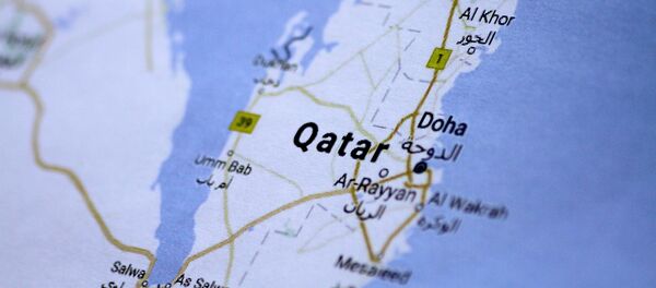O mapa de Qatar O mapa de Qatar - Sputnik Brasil
