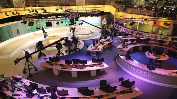 Estúdio da Al-Jazeera International em Doha, Qatar (Arquivo) - Sputnik Brasil