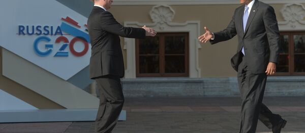 Os líderes da Rússia e dos EUA, Vladimir Putin e Barack Obama - Sputnik Brasil